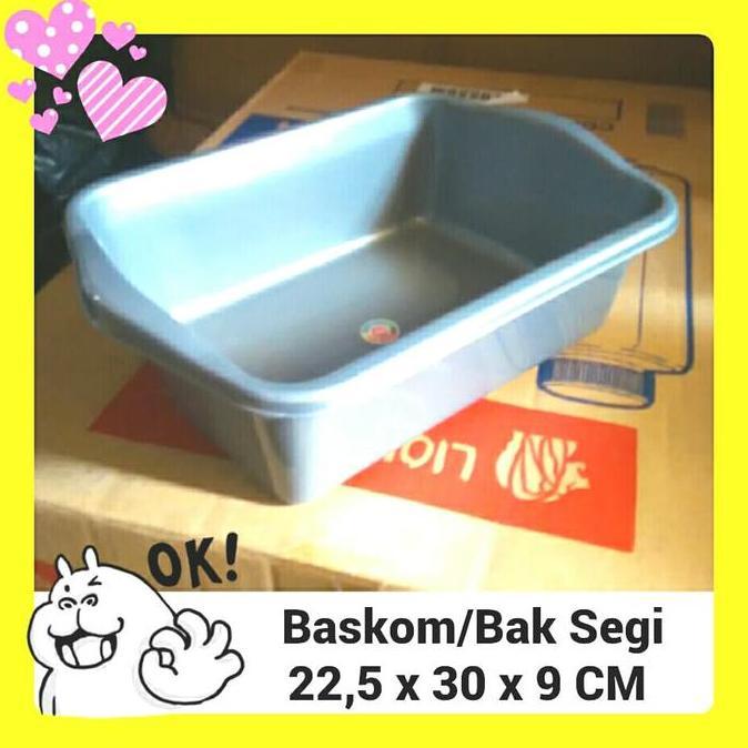 Ready Baskom/Bak Segi(Kotak), Plastik Tebal, Serbaguna, Small. murah