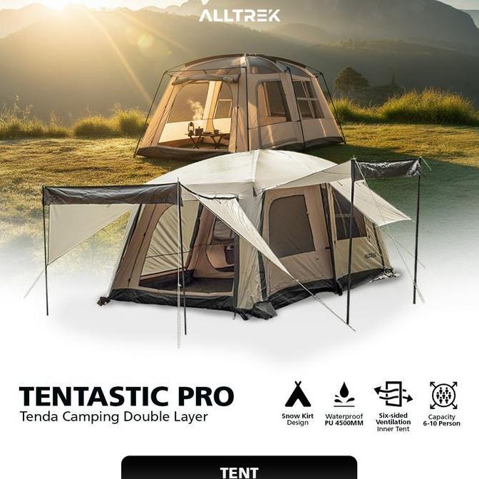 ALLTREK Tenda Camping Tentastic Outdoor 1 Bedroom + 1 Guest Room