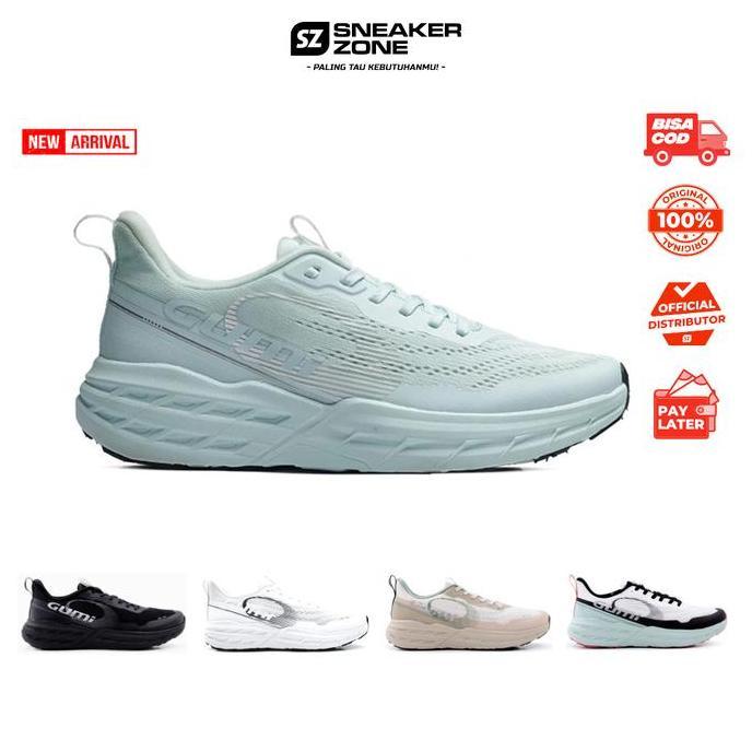 SEPATU RUNNING GUMI MOON WALKER - SEPATU WALKING SHOES OLAHRAGA JOGGING GUMI