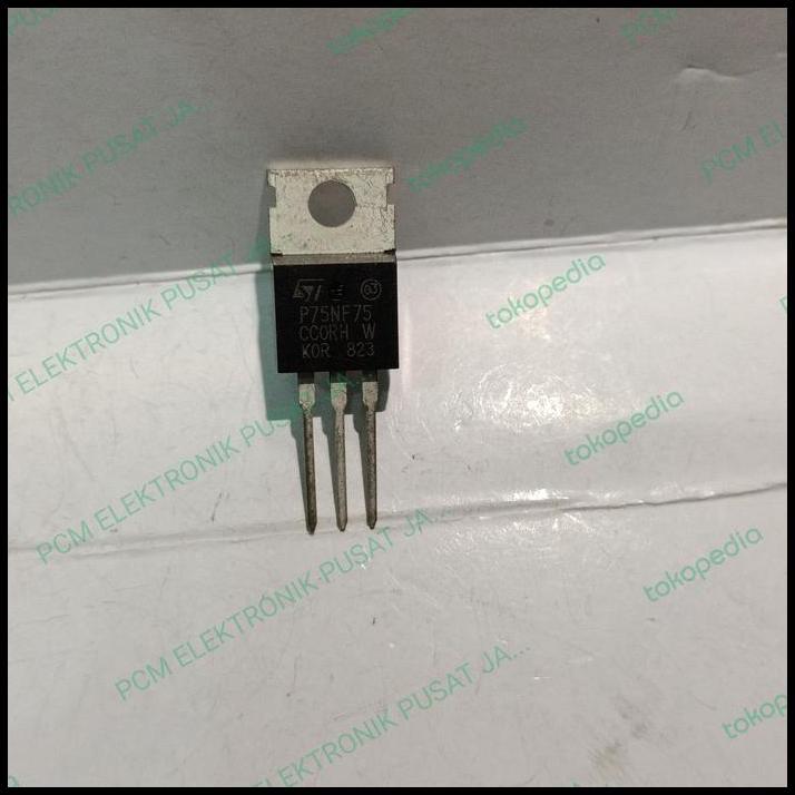 TERBARU 2229 TRANSISTOR TR MOSFET MOS N FET DIP P75NF75 P 75NF75 75N75 75NF 75