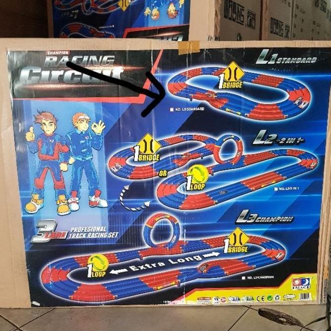 TREK TAMIYA 3 JALUR MERK IMAGE L1 JALANAN TAMIYA (IC/ PINDAH JALUR)