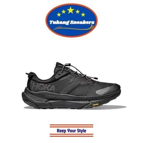 Sepatu Lari Pria Hoka Transport - Hitam/Hitam HKE1123153BB