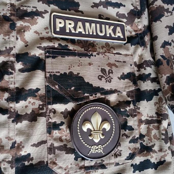Baju PDL pramuka loreng NKRI tangan pendek Pria