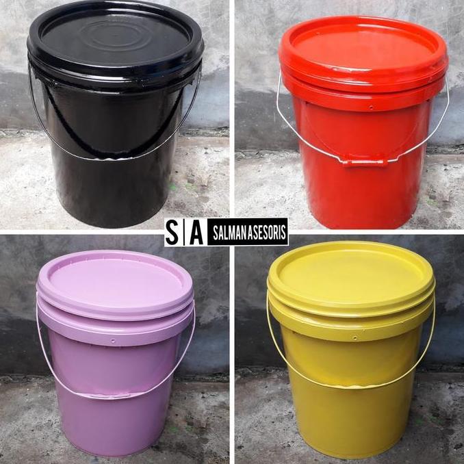 Bersih- Ember Plastik 20 Liter Tempat Sampah