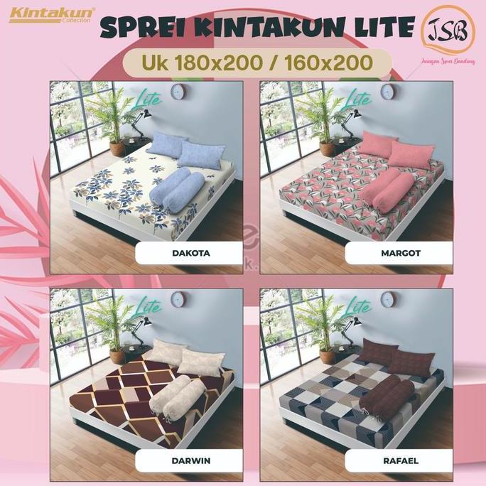 Sleep- Sprei Kintakun Lite Series  Uk 180X200 & 160X200 Queen Size/ Sprei / Seprai / Kintakun / Prom