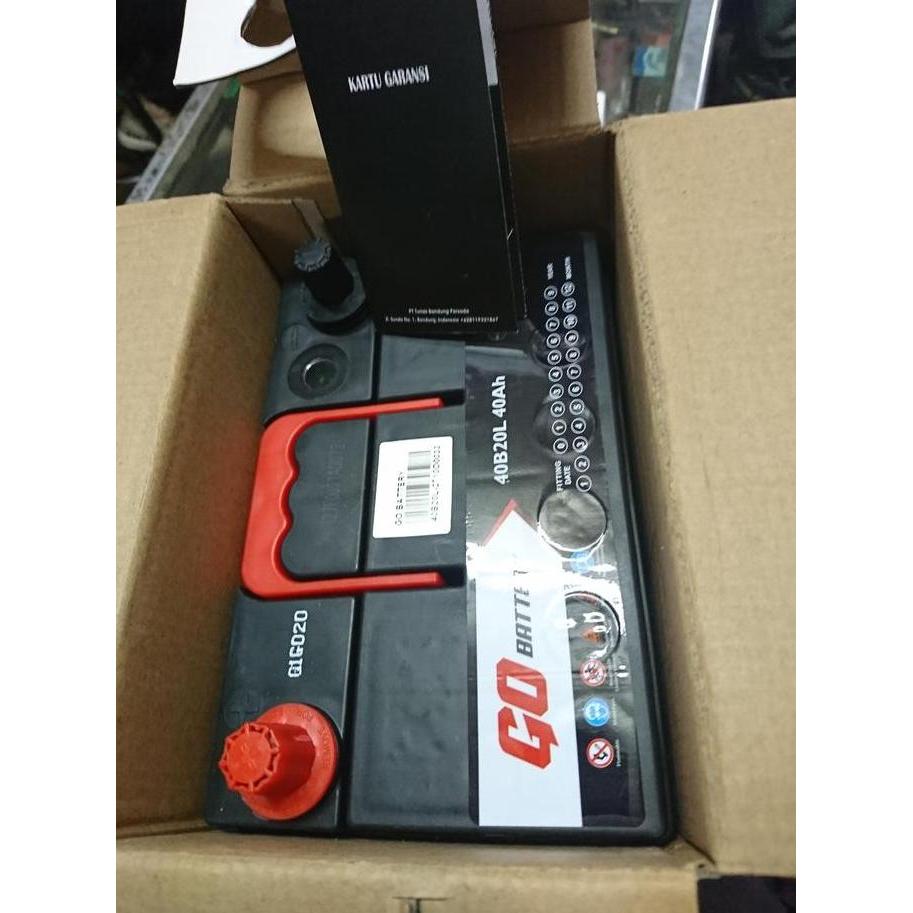 GO Battery 40B20L 40Ah upgrade NS40ZL aki mobil Calya Sigra JAZZ RS