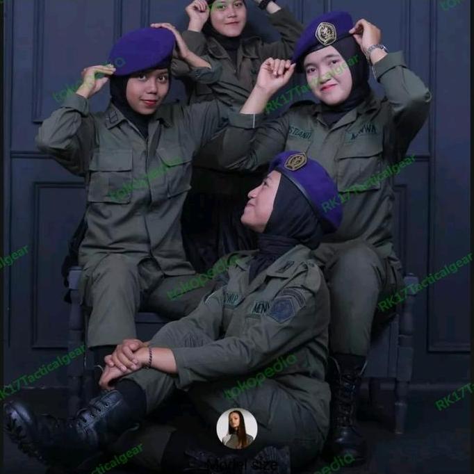 baju pdl menwa setelan - Baju PDL Hijau Army