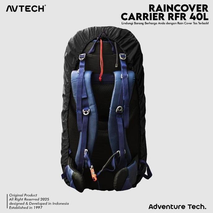 Ihappy- Avtech - Rain Cover Bag Waterproof Pelindung Tas Anti Air 40-50 Liter - Cover Carrier 40