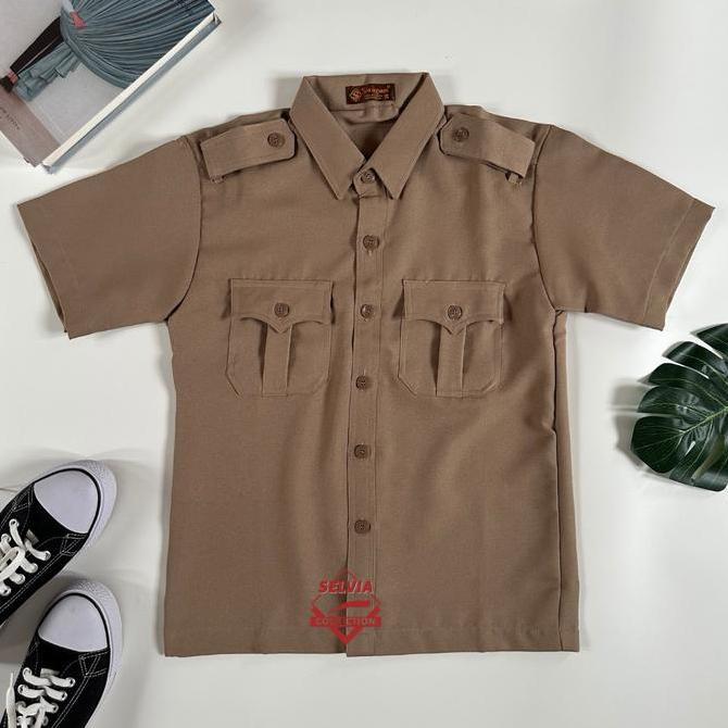 Baju Pramuka CATERINA Pendek Laki-Laki Guru/Pembina