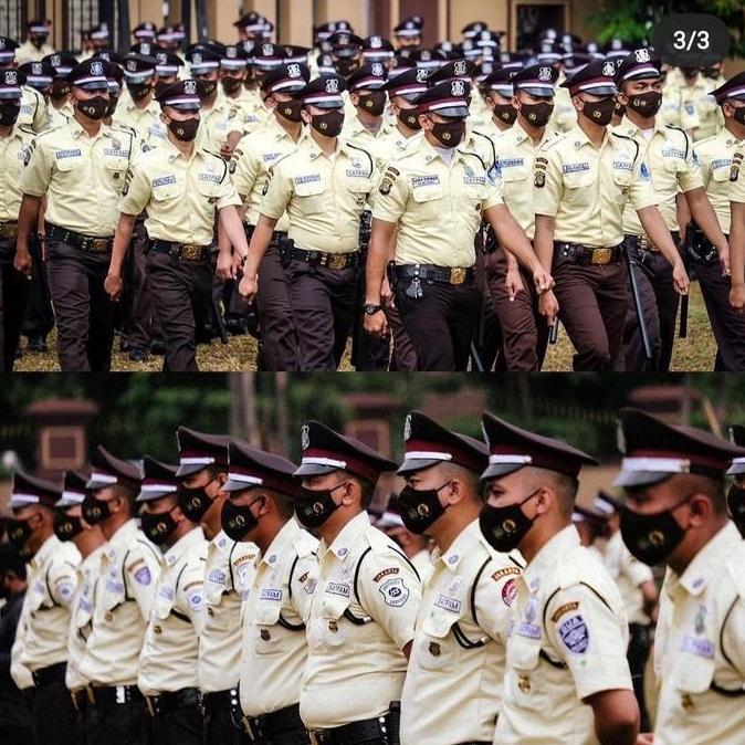 Seragam PDH security cream stelan satpam Safety Weaack Atasan Kerja Pria Panjang