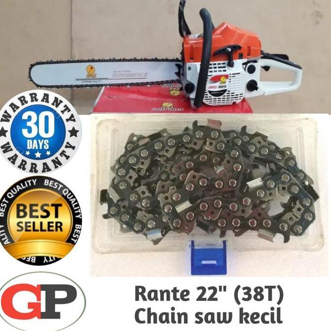 Rante Gergaji mesin (Chain) 22"- 38T utk Chain saw kecil bar22".