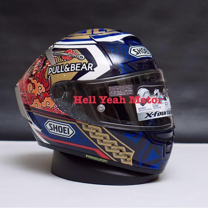 * SHOEI X14 MOTEGI 2 3 EDITION SHOEI X14 CLONE 1:1 BONUS SARUNG KEPALA ''