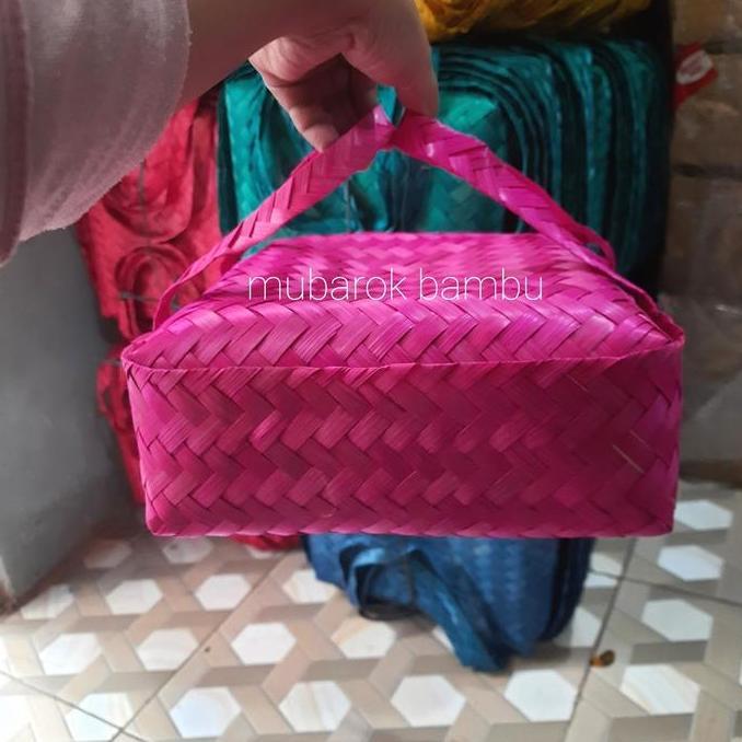 besek warna jinjing/besek bambu jinjing/besek cangking 25cm