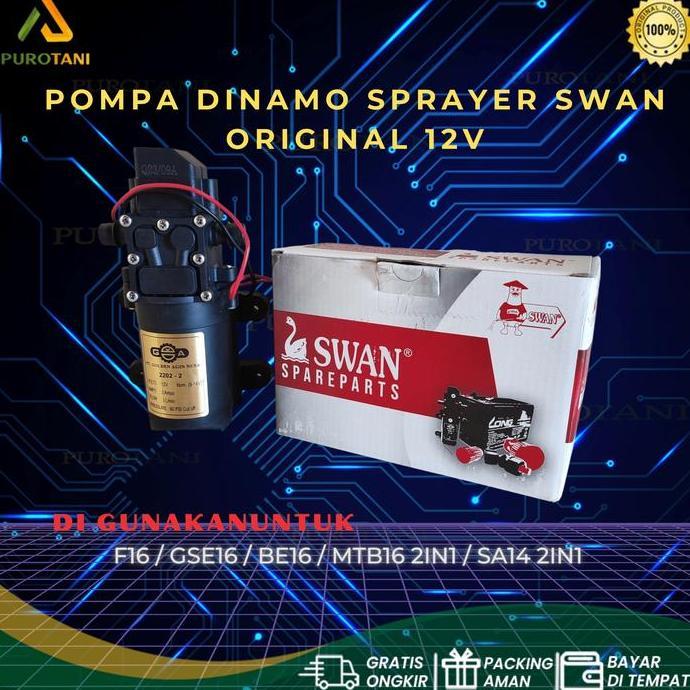 Dinamo Sprayer Swan Elektrik 12V Pompa Swan F16 Be 16 Gse-16