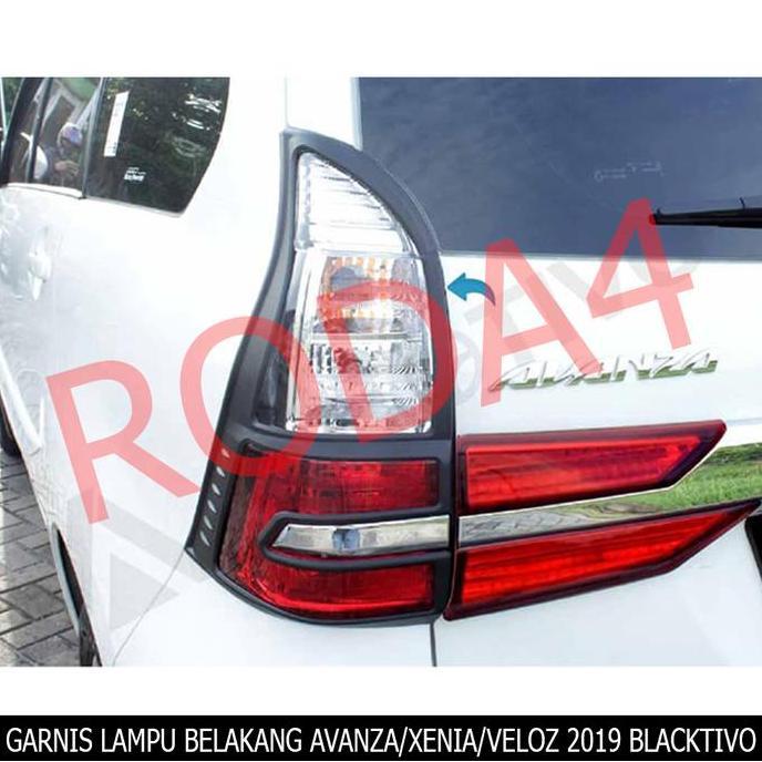 Garnish Lis Lampu Belakang Avanza Veloz Great Xenia 2019 Blacktivo HARGA KHUSUS