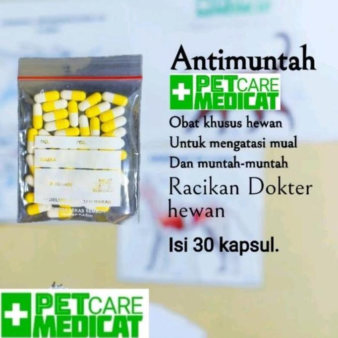 LAZZBUINA - OBAT ANTI MUNTAH KUCING DAN ANJING OBAT ANTI MUNTAH PETCARE MEDICAT