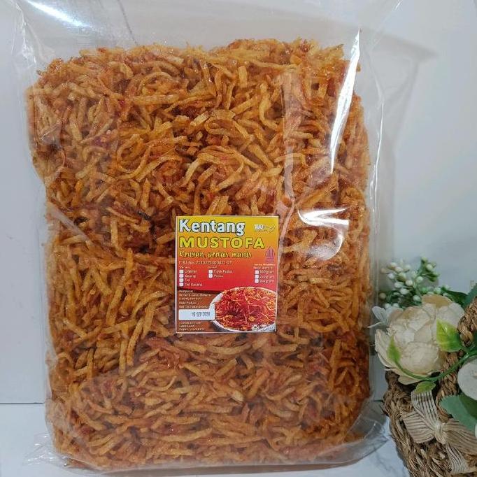 1kg kentang mustofa - Renyah Pedas manis