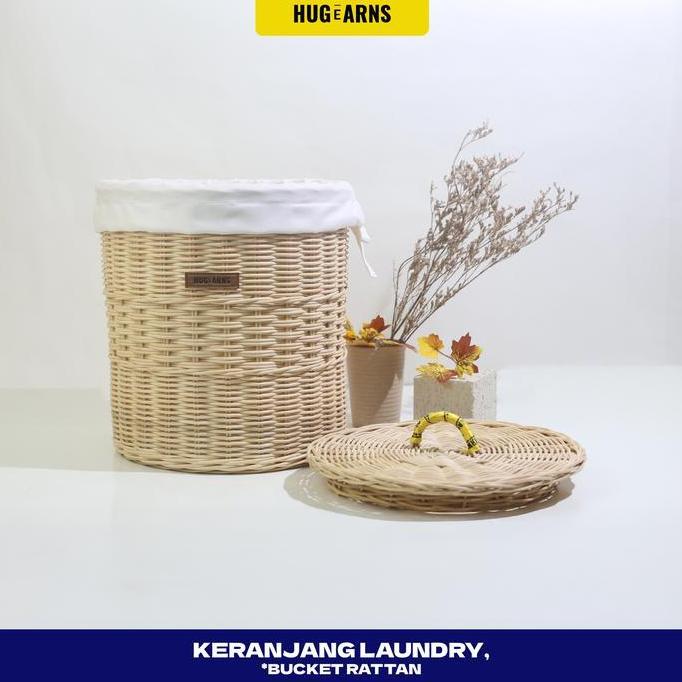 HUGeARNS - Keranjang Laundry Rotan / Basket Laundry Rattan / Keranjang Laundry Rotan / Keranjang/Lau