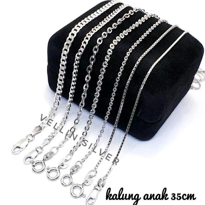 Cod,Bisa- Kalung Perak Anak Silver 925 Asli / Kalung Anak Balita