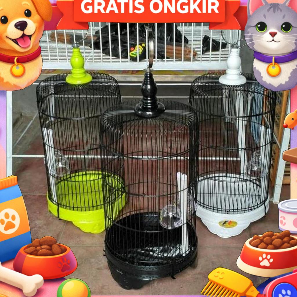 Kandang Burung Pleci Dll Diameter 26 Cm Besi Bulat Kecil Import