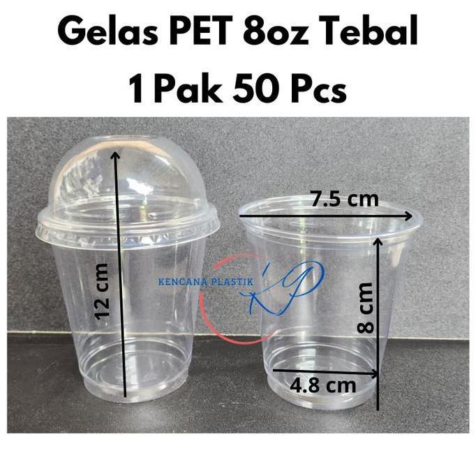 Terpopuler- Gelas Cup Ice Es Cream Sundae Pet 8 Oz Starindo 1 Dus 1000 Pcs