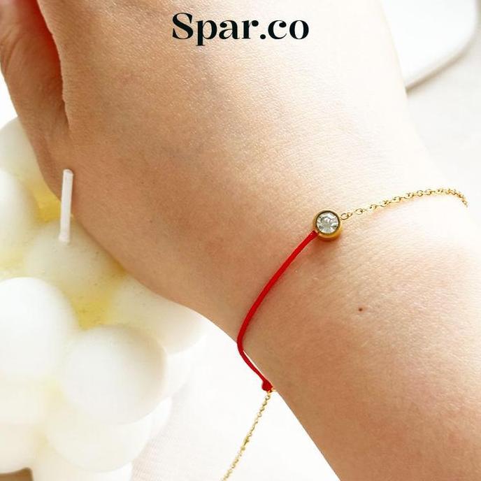 Cod,Bisa- Spar.Co Gelang Pembawa Keberuntungan Dan Rezeki  Nagita Benang Merah  Hitam    Inisial Hur