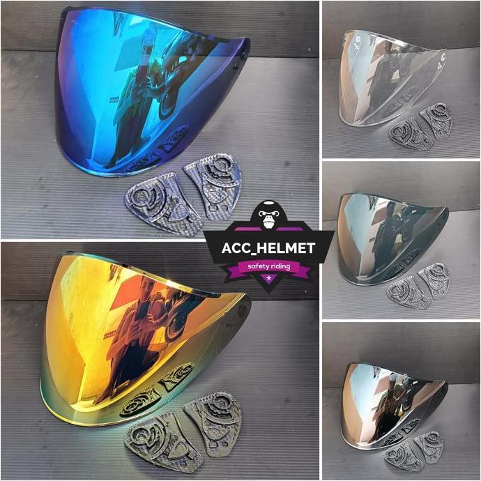 '' KACA / VISOR VENOM IRIDIUM HELM DYR SUBARU | DYR OSAKA | KYOTO REPLICA //