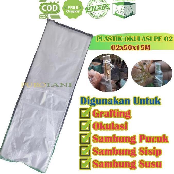 Plastik Okulasi Pe 02 Grafting Plastik Pe02 Sambung Pucuk Sisip Okulas