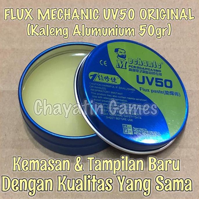 Weldeflow- Flux Original Mechanic Uv 50 & Uv 80 Kemasan Kaleng Alumunium - Pasta Solder - Minyak