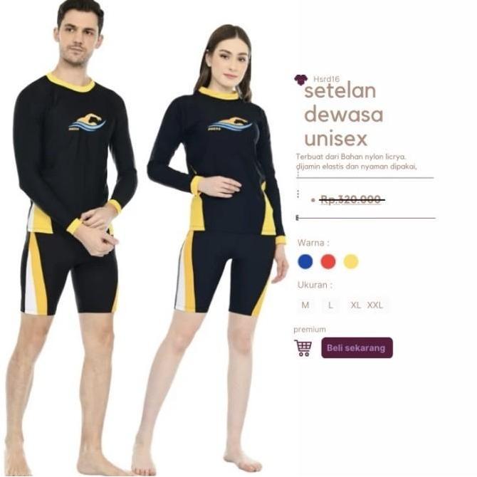 Baju renang setelan pria dewasa baju renang setelan wanita dewasa