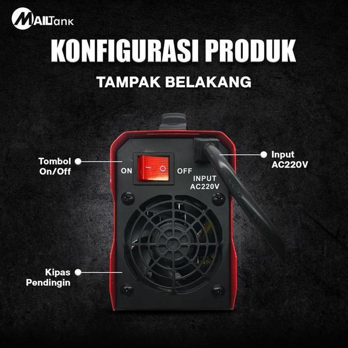 Weldeflow- Mailtank Sh500 Mesin Las  Mailtank Inverter Welding Machine Sh500 Travo Las Mma-120A Mesi