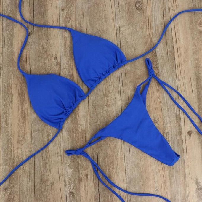 Bikini Wanita BASIC Model Pantai Gstring Renang Premium Pakaian Dalam Seksi Bra CD Set Murah