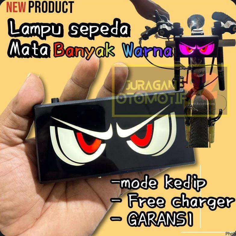 lampu sepeda aksesoris sepeda bmx mata kelap kelip