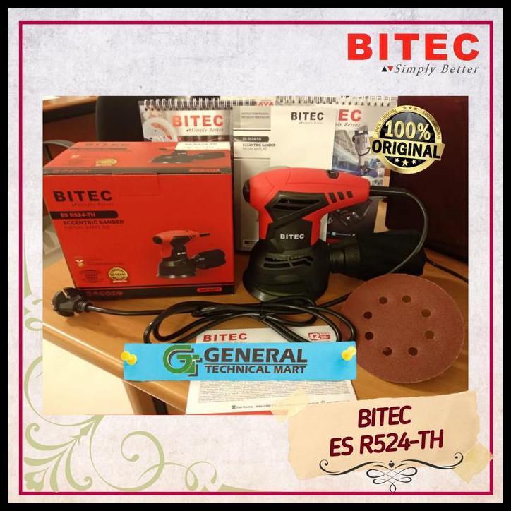 TERMURAH BITEC ES R524-TH MESIN AMPLAS BULAT ORBITAL SANDER VARIABEL SPEED 