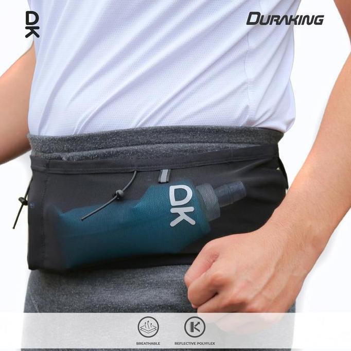 Thebest- Running Belt Sabuk Lari DURAKING Unisex Black
