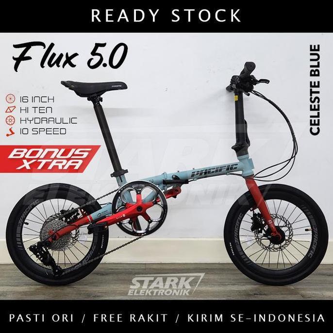 Thebest- Pacific FLUX 3.5 Sepeda Lipat Folding Bike