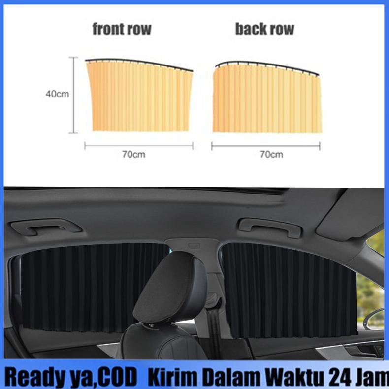 4PCS Tirai Mobil / Tirai Mobil Kaca Samping/Penutup Kaca Mobil Anti Panas /Tirai Mobil Anak Bayi