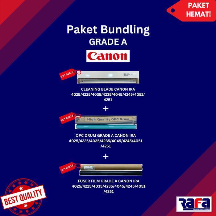 Paket Opc Drum + Cleaning Blade + Fuser Film Canon Ira 4251/4025/4035 Original Dan Terpercaya