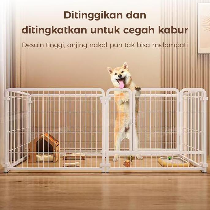 Pagar hewan peliharaan Pagar Anjing Kandang Hewan Pagar Besi Size Besar Besi Anti Karat