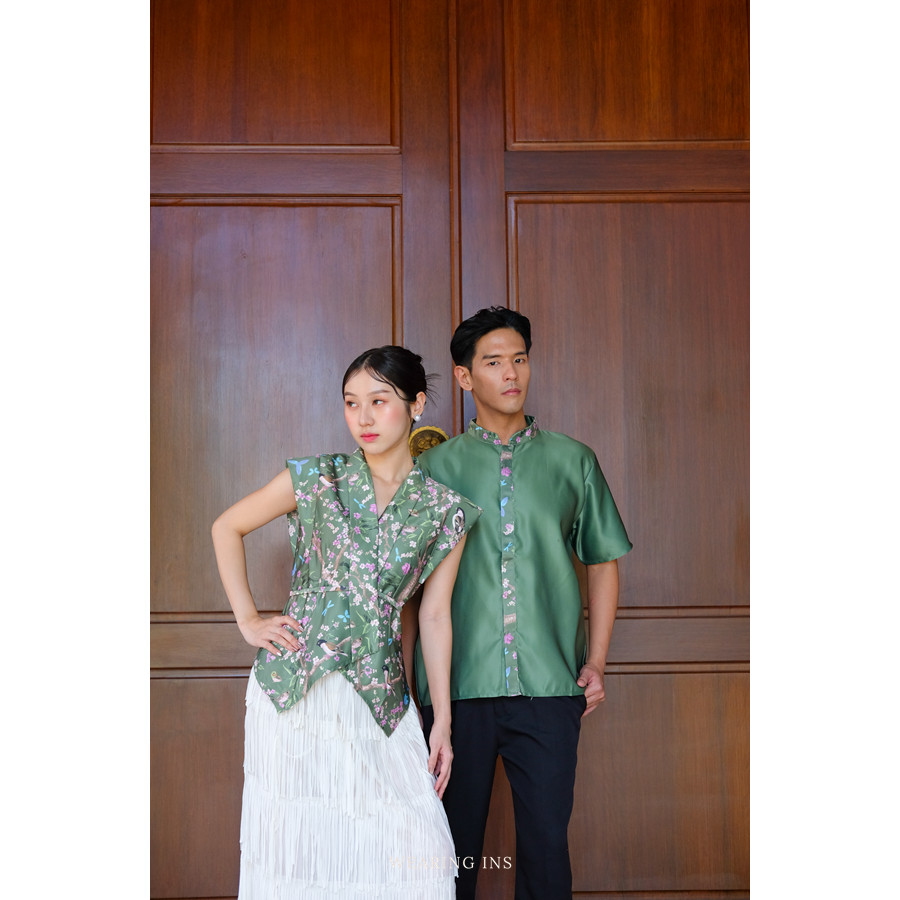 [WEARING INS] Xiang Hua Couple - Cheongsam Modern Couple Imlek 2026 - Atasan Imlek Set Couple 2026