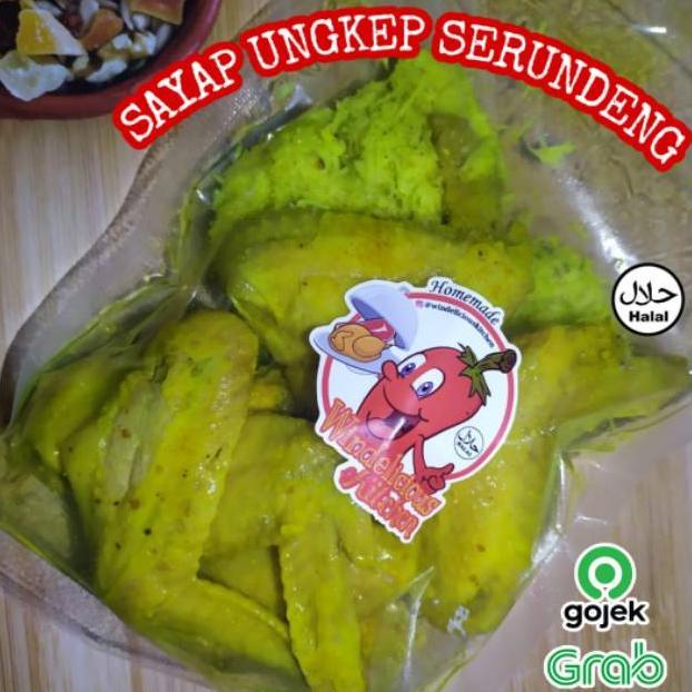 SAYAP UNGKEP SERUNDENG 6 POTONG / AYAM UNGKEP KUNING / AYAM UNGKEP BUMBU KUNING SAYAP ISI 6 BESAR Te