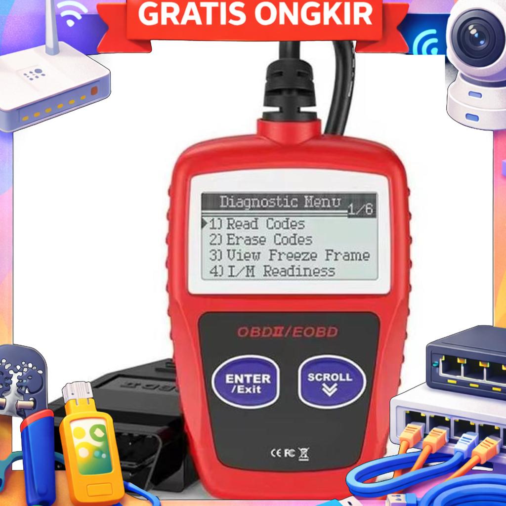 Alat Scanner Diagnostik Mobil Obd2 Otomotif Car Code Reader - Ms309