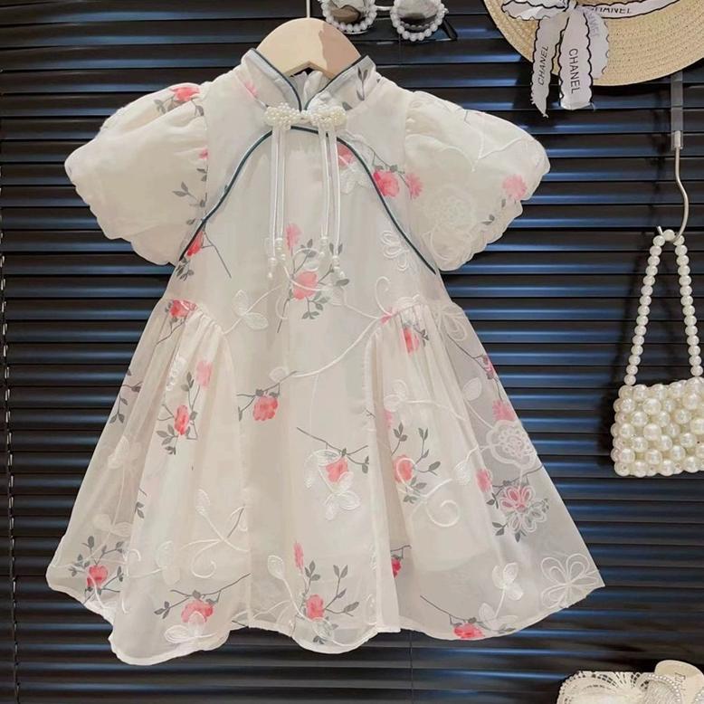 [Mr.Gabor]Setelan Cheongsam anak perempuan 1-8Tahun / Dress qipao anak perempuan / Baju Imlek premiu