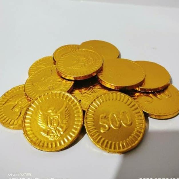 Thebest- Coklat Koin Emas Dollar isi 200pcs