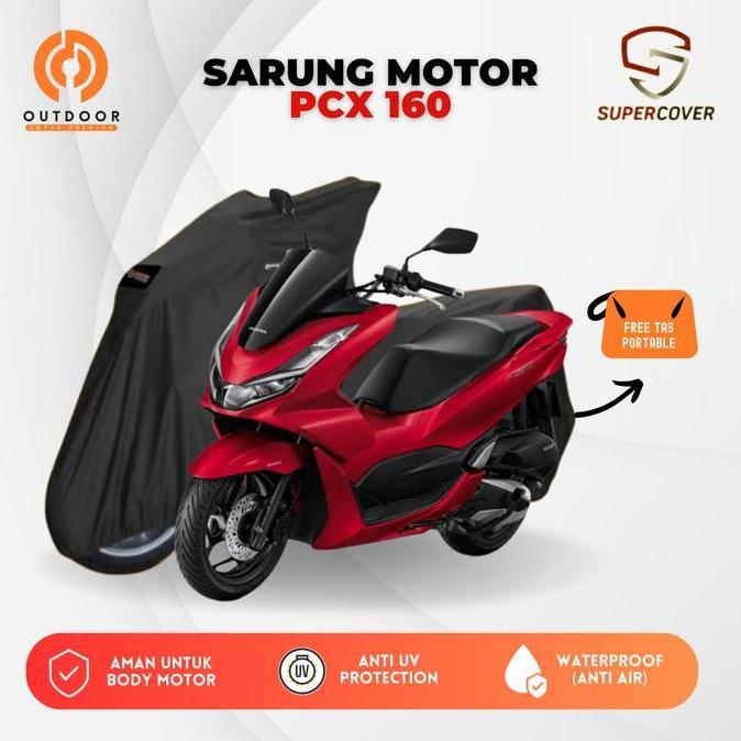 Sarung Motor PCX 160 CBS ABS Super Cover Waterproof Premium Outdoor