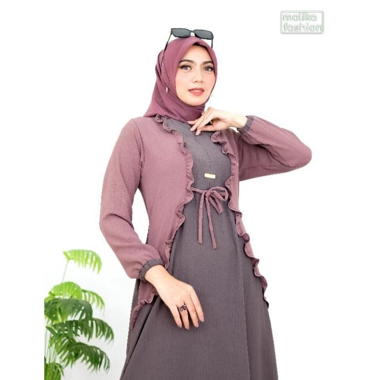 Aliyah Dress Baju Gamis Pesta Kondangan Mewah Elegan Model Rompi Baru
