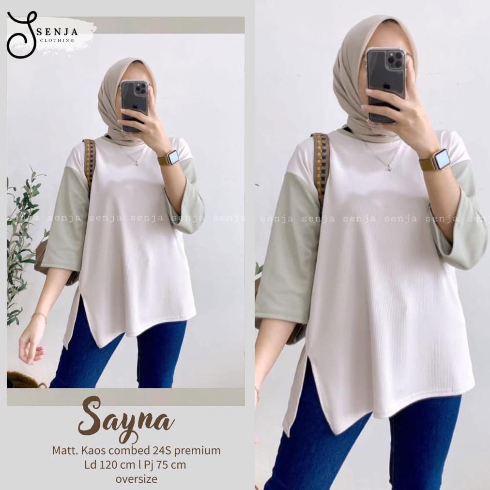 Diandra Midi Dress Kaos Polos Babyterry Import / Gamis Kaos Babyterry .