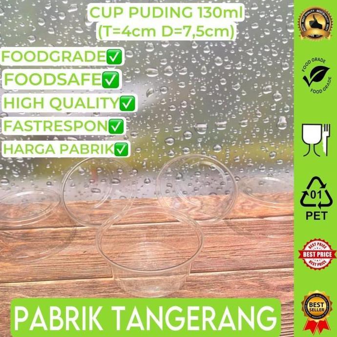 Thebest- Cup puding puyo / cup puding ukuran 130 ml dan amp; amp; amp; 155 ml
