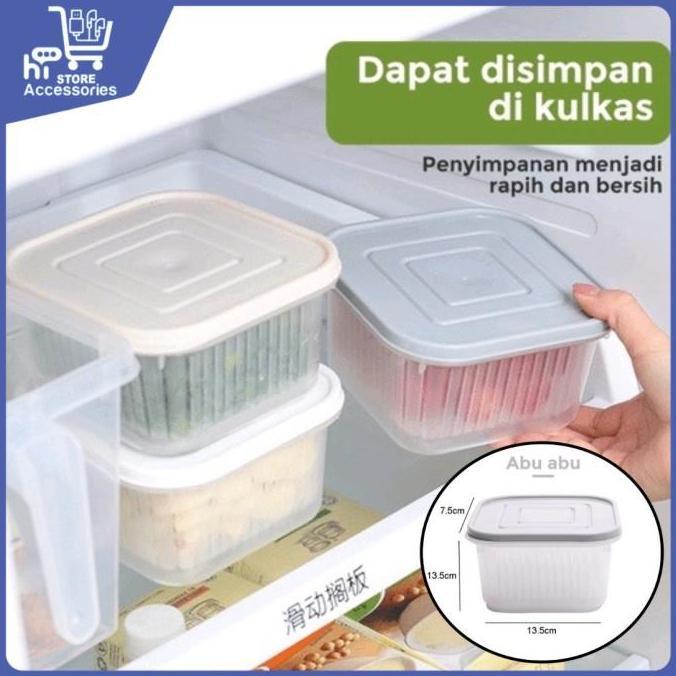 Thebest- KOTAK FRESH SARINGAN SAYURAN | BOX TEMPAT TIRISAN BAWANG/BUAH/SAYUR