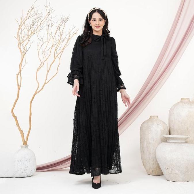 Promo Lish - Phylicia Dress | Gamis Brukat Pesta Wanita